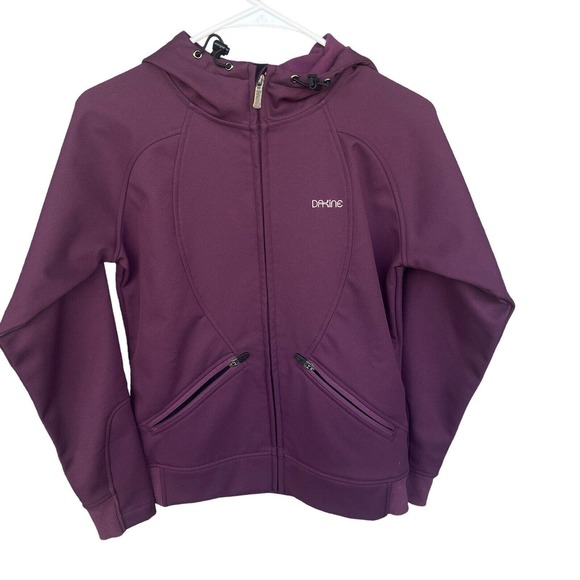 Dakine Jacket Womens Small Purple Full Zip Outdoor Softshell Pockets - Picture 1 of 13